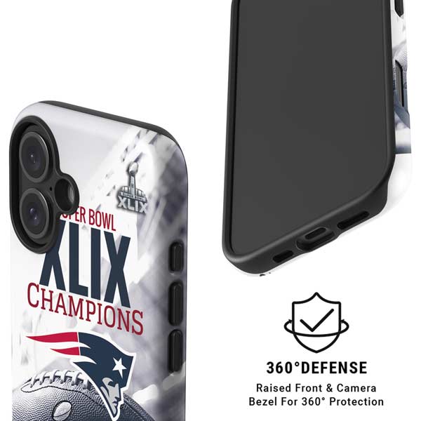 NFL New England Patriots Super Bowl Champs iPhone 16 Plus Magsafe Impact Case