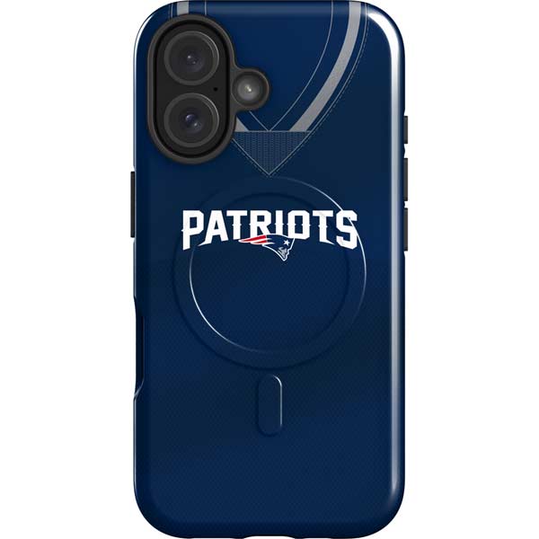 NFL New England Patriots Team Jersey iPhone 16 Plus Magsafe Impact Case