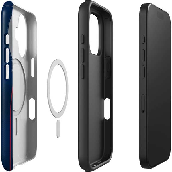 NFL New England Patriots Team Jersey iPhone 16 Plus Magsafe Impact Case