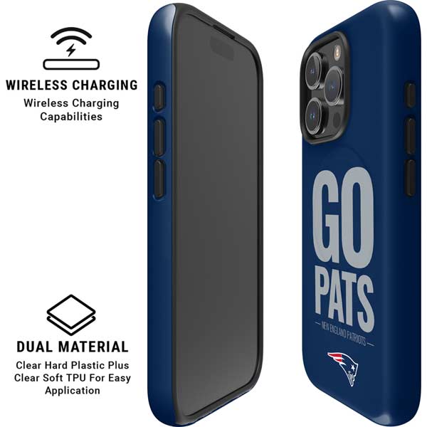 NFL New England Patriots Team Motto iPhone 16 Pro Magsafe Impact Case