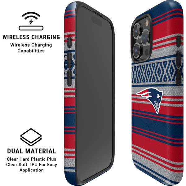 NFL New England Patriots Trailblazer iPhone 16 Pro Magsafe Impact Case