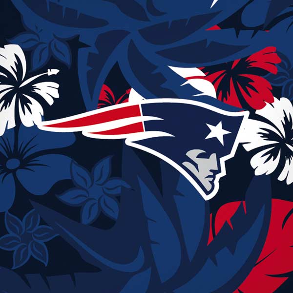 NFL New England Patriots Tropical Print iPhone XS Pro Case