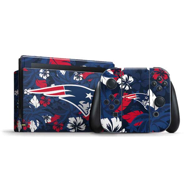 NFL New England Patriots Tropical Print Nintendo Skins