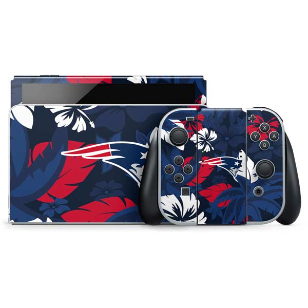 NFL New England Patriots Tropical Print Nintendo Skins