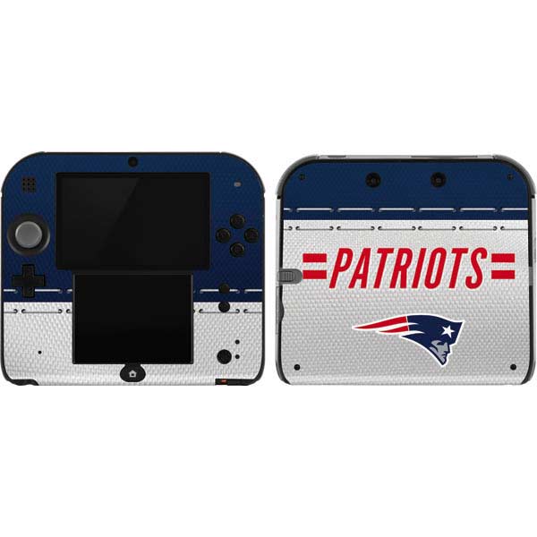 NFL New England Patriots White Striped Nintendo Skins