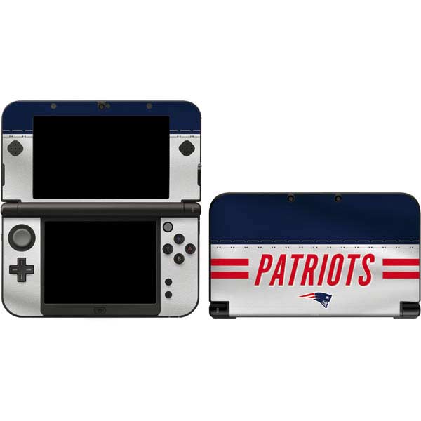 NFL New England Patriots White Striped Nintendo Skins