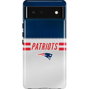 NFL New England Patriots White Striped Pixel Cases