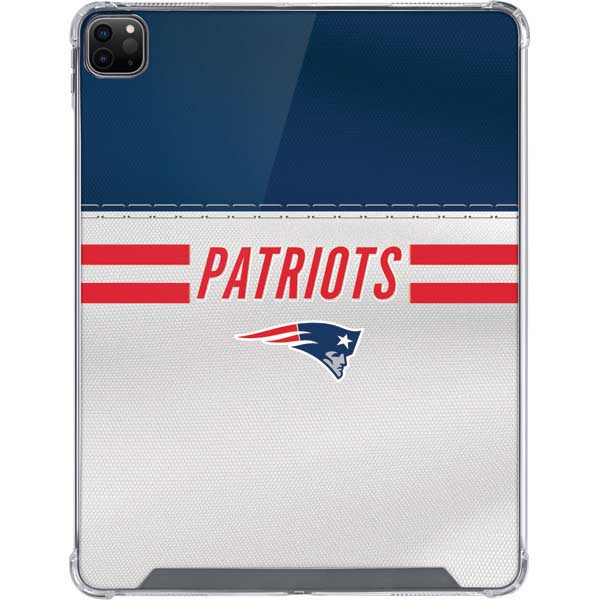 NFL New England Patriots White Striped iPad Cases