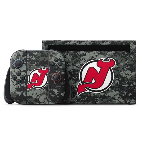 NHL New Jersey Devils Camo Nintendo Skins