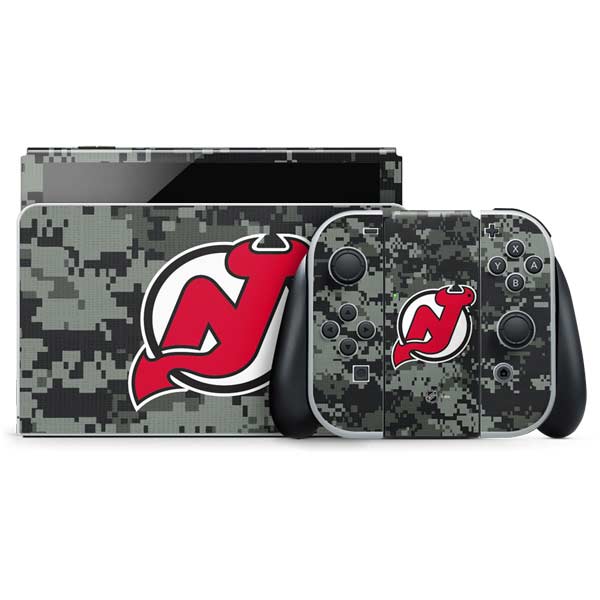 NHL New Jersey Devils Camo Nintendo Skins