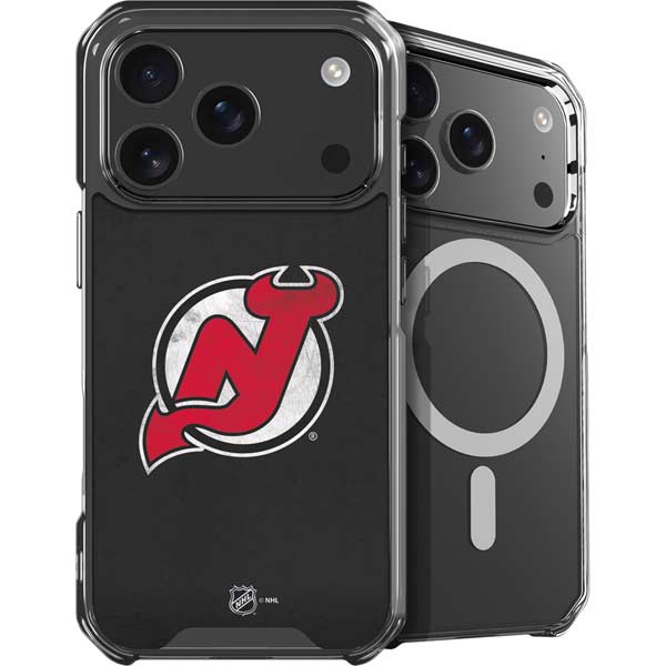 NHL New Jersey Devils Distressed iPhone 17 Pro Max MagSafe Case