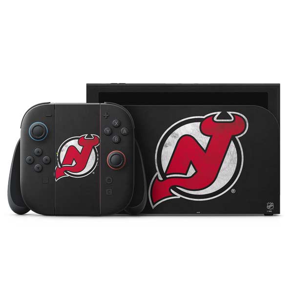 NHL New Jersey Devils Distressed Nintendo Skins