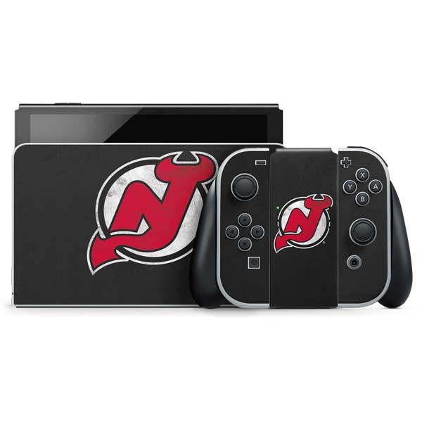 NHL New Jersey Devils Distressed Nintendo Skins