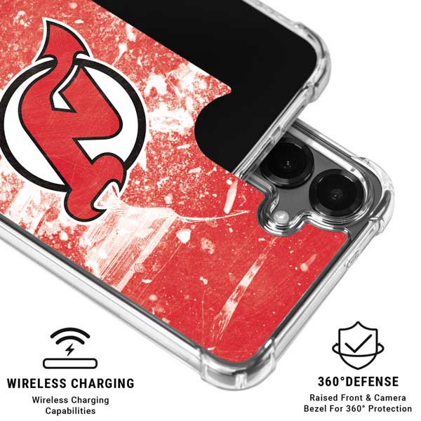 NHL New Jersey Devils Frozen Galaxy S26 Plus Clear Case