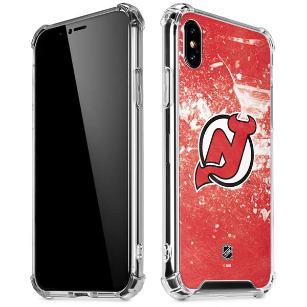 NHL New Jersey Devils Frozen iPhone X/XS Clear Case