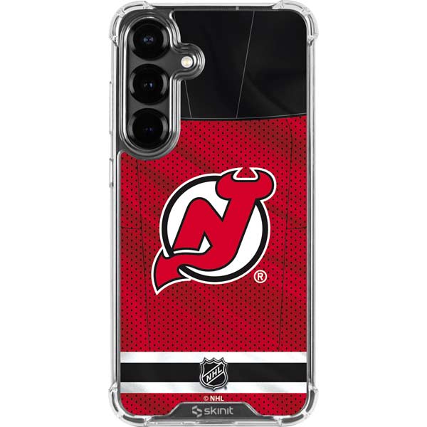 NHL New Jersey Devils Home Jersey Galaxy S26 Plus Clear Case