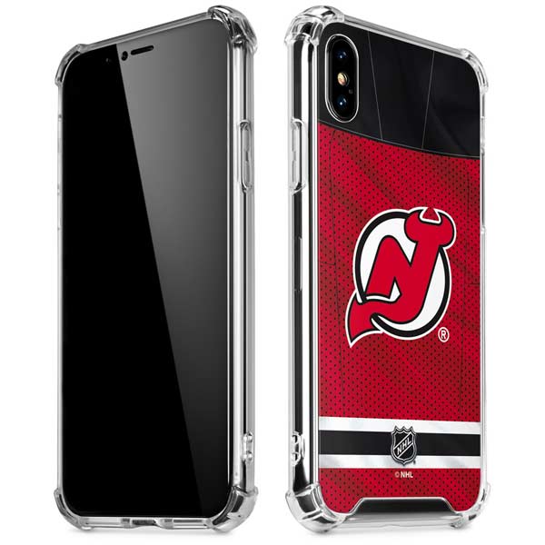 NHL New Jersey Devils Home Jersey iPhone X/XS Clear Case