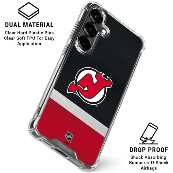 NHL New Jersey Devils Jersey Galaxy S26 Clear Case