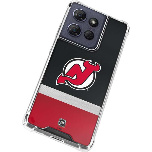 NHL New Jersey Devils Jersey Moto G 5G (2025) Clear Case