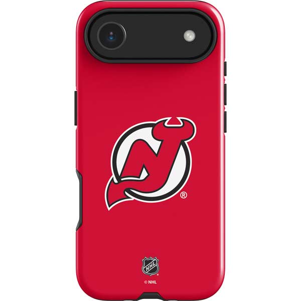 NHL New Jersey Devils Solid Background iPhone 17 Air Impact Case