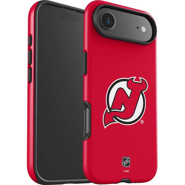 NHL New Jersey Devils Solid Background iPhone 17 Air Impact Case