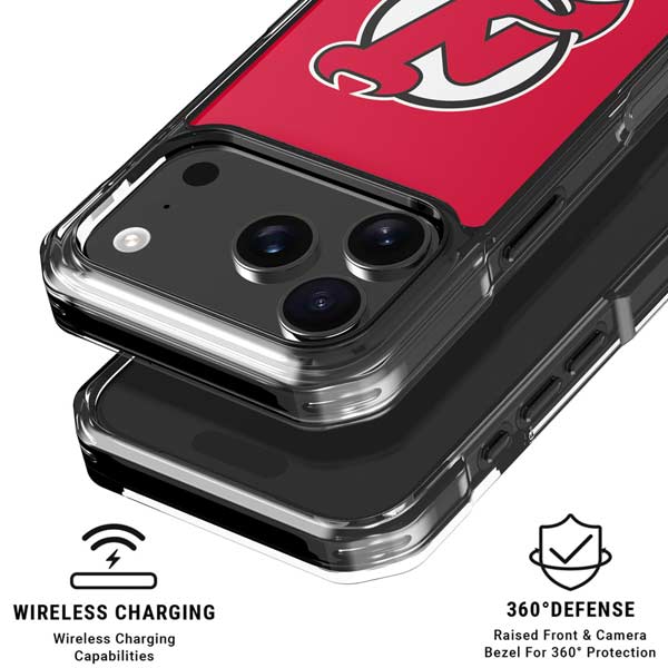 NHL New Jersey Devils Solid Background iPhone 17 Pro MagSafe Case