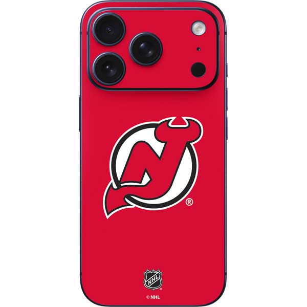 NHL New Jersey Devils Solid Background iPhone 17 Pro Skin