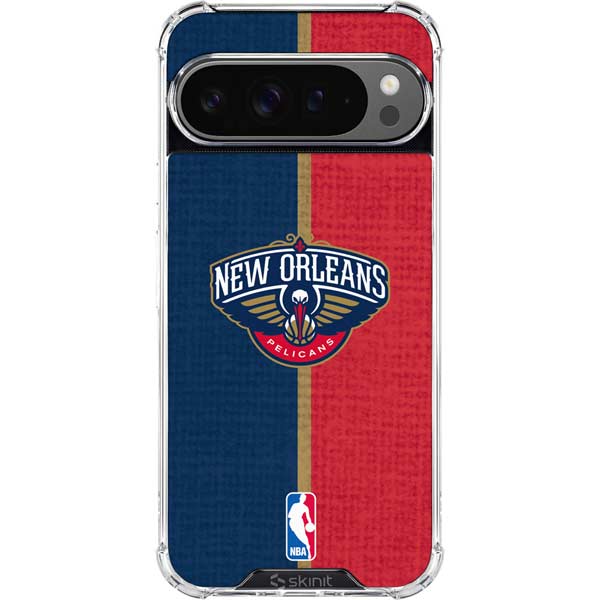 NBA New Orleans Pelicans Canvas Google Pixel 10 Pro XL Clear Case