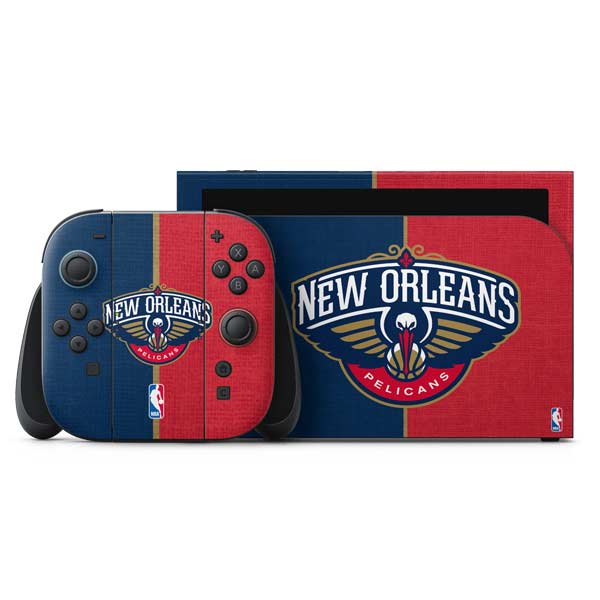 NBA New Orleans Pelicans Canvas Nintendo Skins