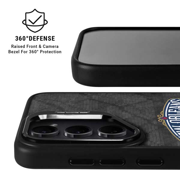 NBA New Orleans Pelicans Dark Rust Galaxy S26 Kickstand Case