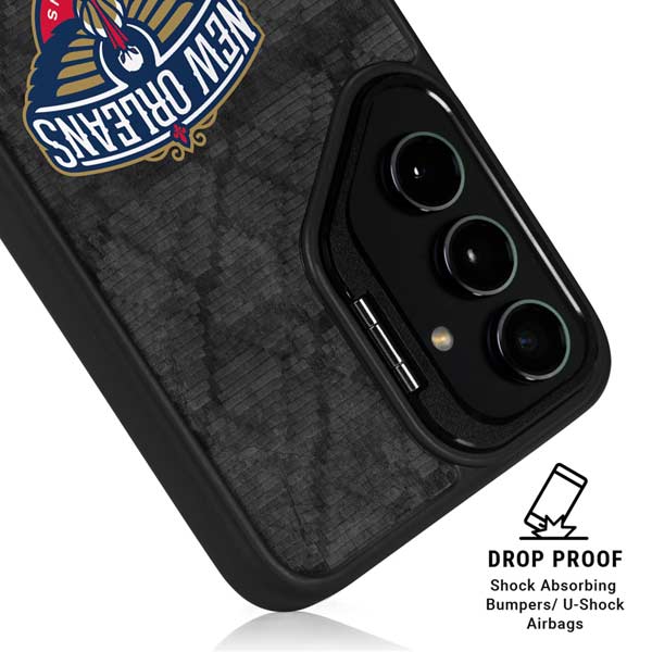 NBA New Orleans Pelicans Dark Rust Galaxy S26 Kickstand Case