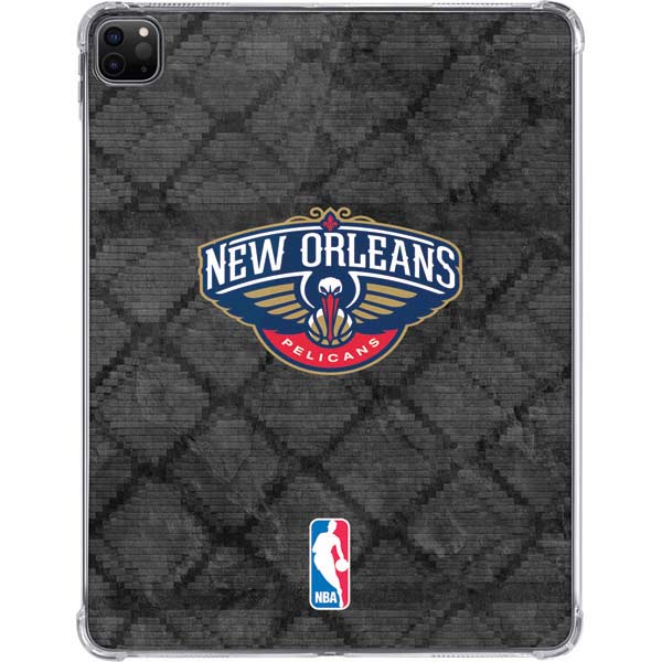 NBA New Orleans Pelicans Dark Rust iPad Pro 11in (2024) Clear Case