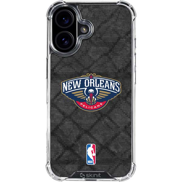 NBA New Orleans Pelicans Dark Rust iPhone 17 Clear Case