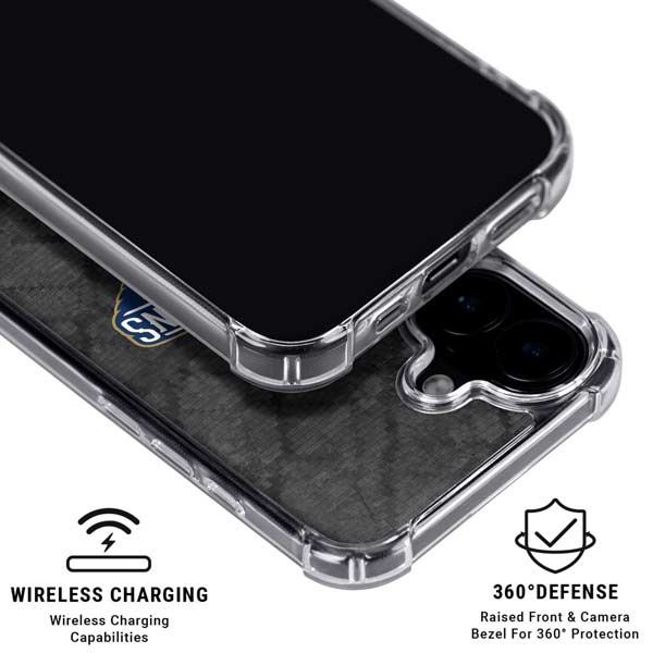 NBA New Orleans Pelicans Dark Rust iPhone 17 Clear Case