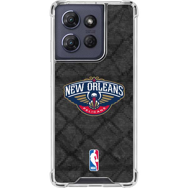 NBA New Orleans Pelicans Dark Rust Moto G 5G (2025) Clear Case