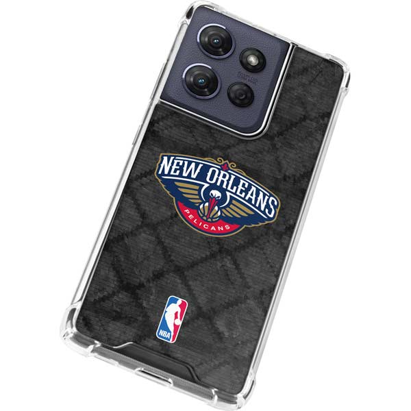 NBA New Orleans Pelicans Dark Rust Moto G 5G (2025) Clear Case