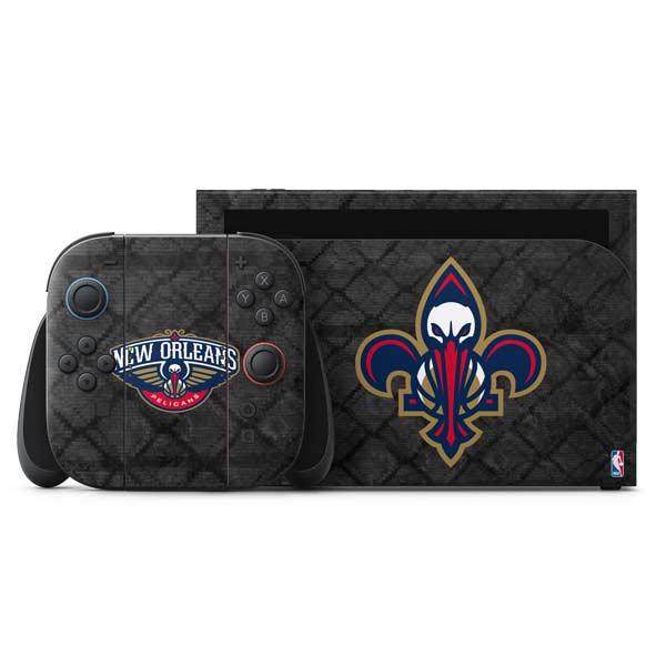 NBA New Orleans Pelicans Dark Rust Nintendo Switch 2 (2025) with Joy-Con Skin