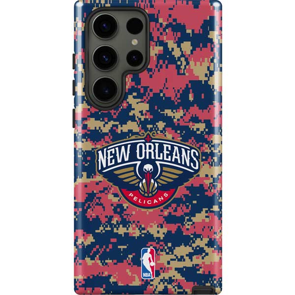 NBA New Orleans Pelicans Digi Camo Galaxy S23 Ultra Pro Case