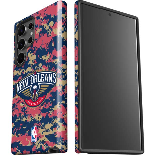 NBA New Orleans Pelicans Digi Camo Galaxy S23 Ultra Pro Case