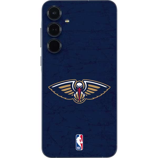 NBA New Orleans Pelicans Distressed Galaxy A55 5G Skin