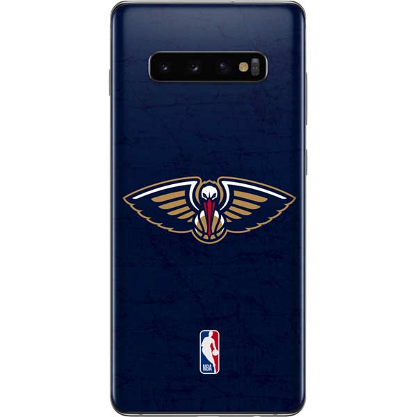 NBA New Orleans Pelicans Distressed Galaxy S10 Plus Skin