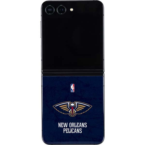 NBA New Orleans Pelicans Distressed Galaxy Z Flip5 5G Skin