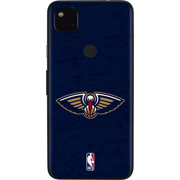 NBA New Orleans Pelicans Distressed Google Pixel 4a Skin