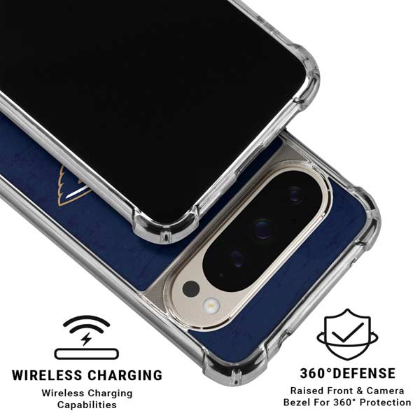NBA New Orleans Pelicans Distressed Google Pixel 9 Pro XL Clear Case
