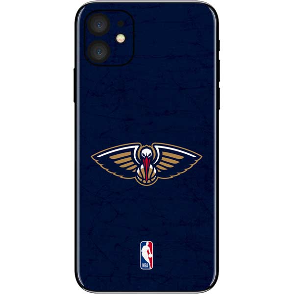NBA New Orleans Pelicans Distressed iPhone 11 Skin