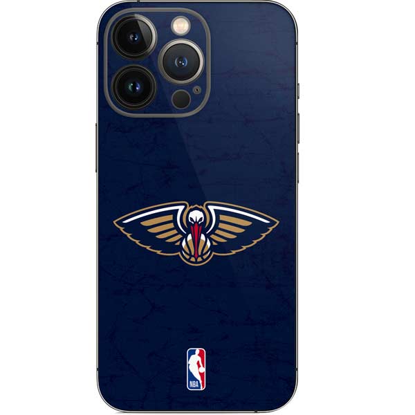 NBA New Orleans Pelicans Distressed iPhone 13 Pro Skin