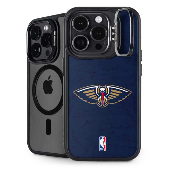 NBA New Orleans Pelicans Distressed iPhone 14 Pro Kickstand Case