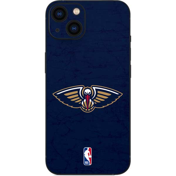 NBA New Orleans Pelicans Distressed iPhone 15 Plus Skin