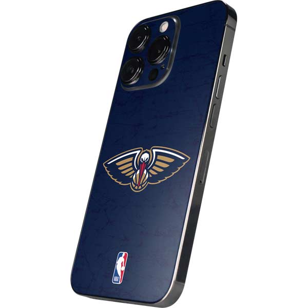 NBA New Orleans Pelicans Distressed iPhone 15 Pro Skin
