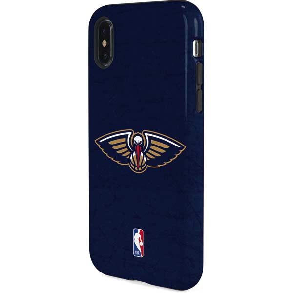 NBA New Orleans Pelicans Distressed iPhone XS Pro Case